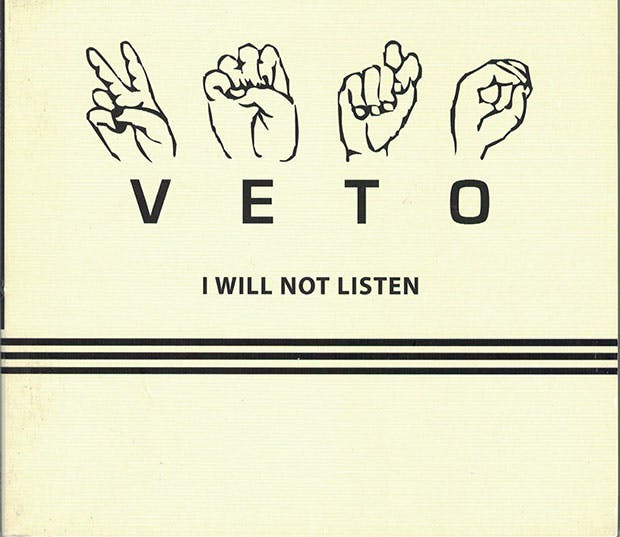 veto - i will not listen, cover